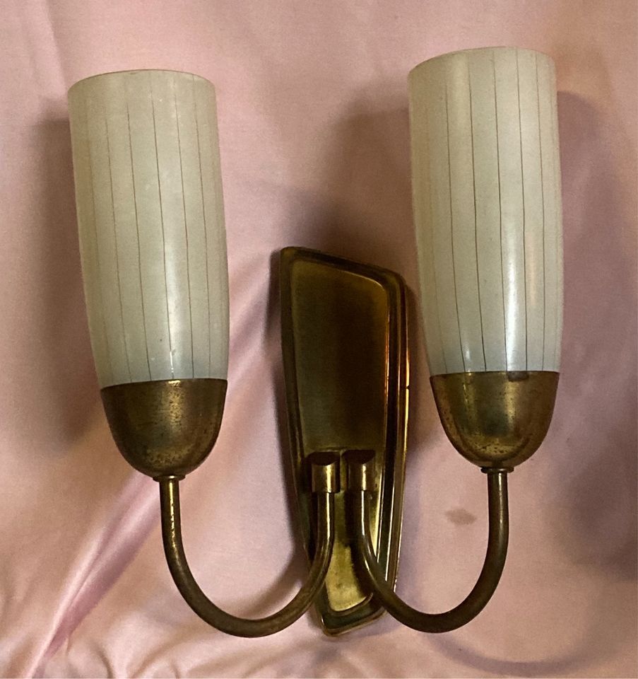 Alte Wandlampe Vintage 50/60er Jahre in Beesten