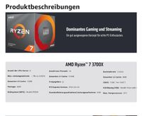 AMD Ryzen 7 3700x CPU Nordrhein-Westfalen - Mönchengladbach Vorschau