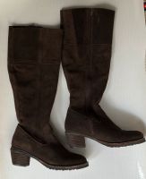 Vintage Leder Stiefel Velour Wildleder Absatz Gefüttert Braun 37 München - Au-Haidhausen Vorschau