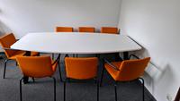 Konferenztisch Tisch Meetingtisch weiß 7 Stühlen 220 l x 80/120 b München - Sendling-Westpark Vorschau