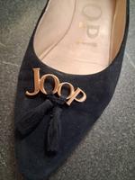 Joop! Ballerina blau 39 Wildleder goldenes Logo Veloursleder Essen-West - Frohnhausen Vorschau