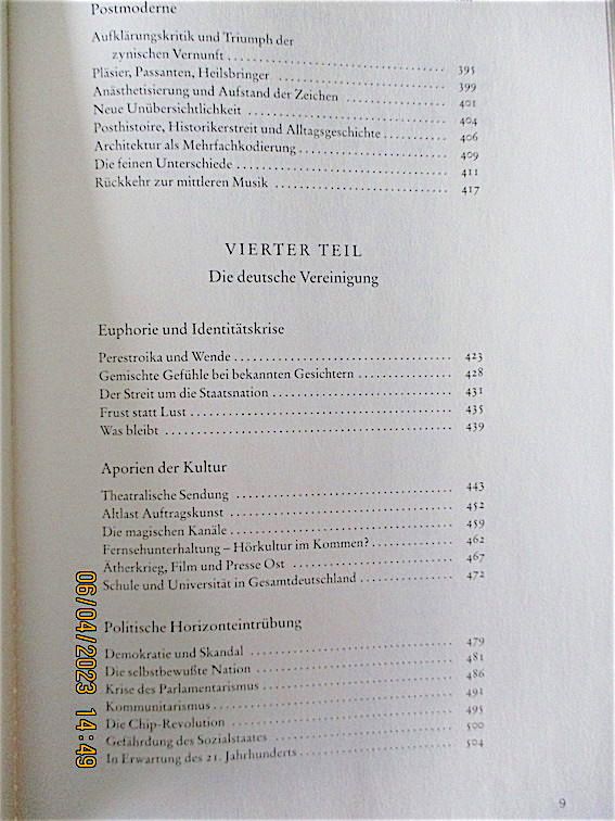 guter Zustand Deutsche Kultur,historischer Überblickv.1945 bis z. in Freiburg im Breisgau