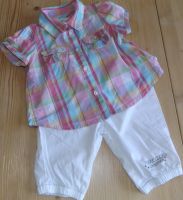 Süßes Baby Mäd. SET Bluse kariert kuzarm Hose weiß Gr.62 / 68*TOP Bayern - Velden Vorschau