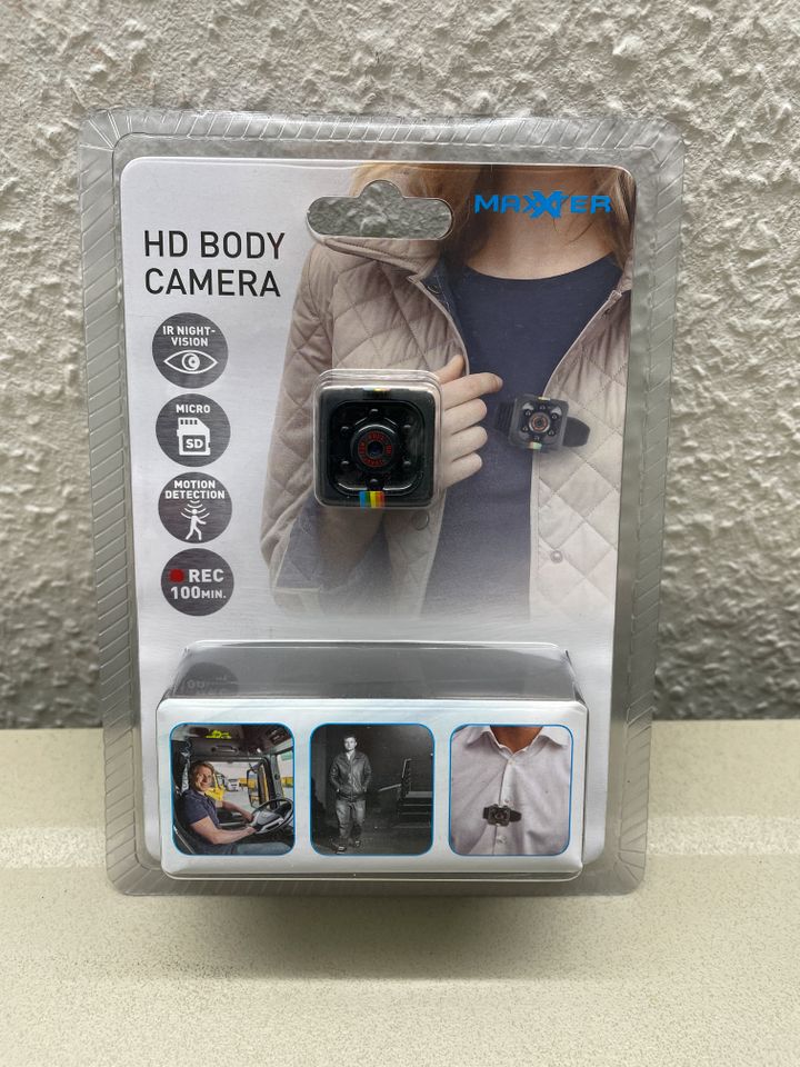 MAXXTER HD Body Camera, nagelneu unbenutzt in Erlensee