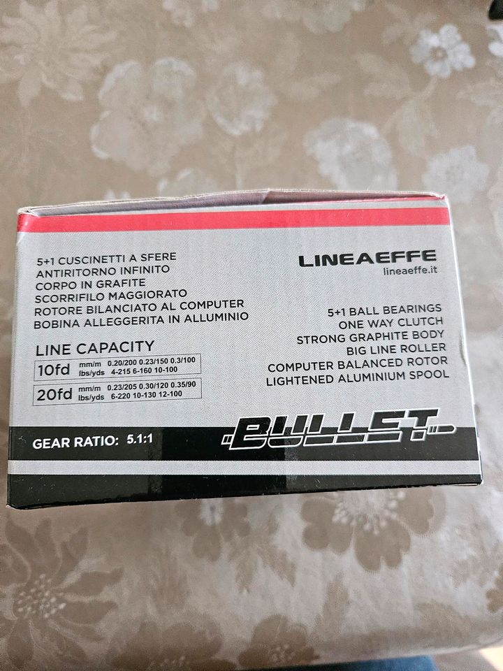 Angelrolle Lineaffe Bullet 20FD neu aus hochwertigen Graphit in Ascheberg