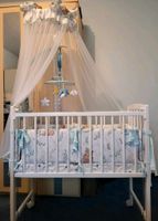 Baby Beistellbett in weiß + Märchenwald-Motiv inkl. Set Nordrhein-Westfalen - Witten Vorschau