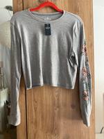 Original Hollister Shirt T-Shirt Grau Rosa Blumen Gr.34 Gr.XS neu Brandenburg - Bernau Vorschau