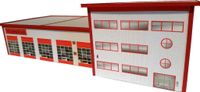 Feuerwehrhaus Feuerwache HO 1:87 Kartonmodellbausatz Sachsen-Anhalt - Dessau-Roßlau Vorschau