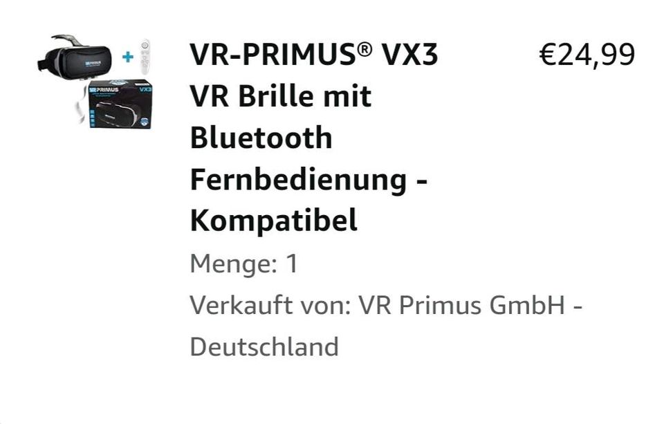 VR - Brille mit Bluetooth Fernbedienung in Leer (Ostfriesland)