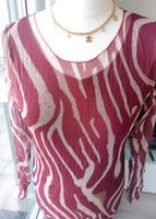 Tredy Zukauf Blusen Shirt Pink Cherry Transparent Zebra Design Dortmund - Brackel Vorschau