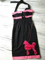 Rockabilly Bleistift Kleid Pudel schwarz pink Neckholder Gr S NEU Brandenburg - Oranienburg Vorschau