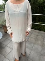 Bluse Oui Creme Seide Saarland - Weiskirchen Vorschau