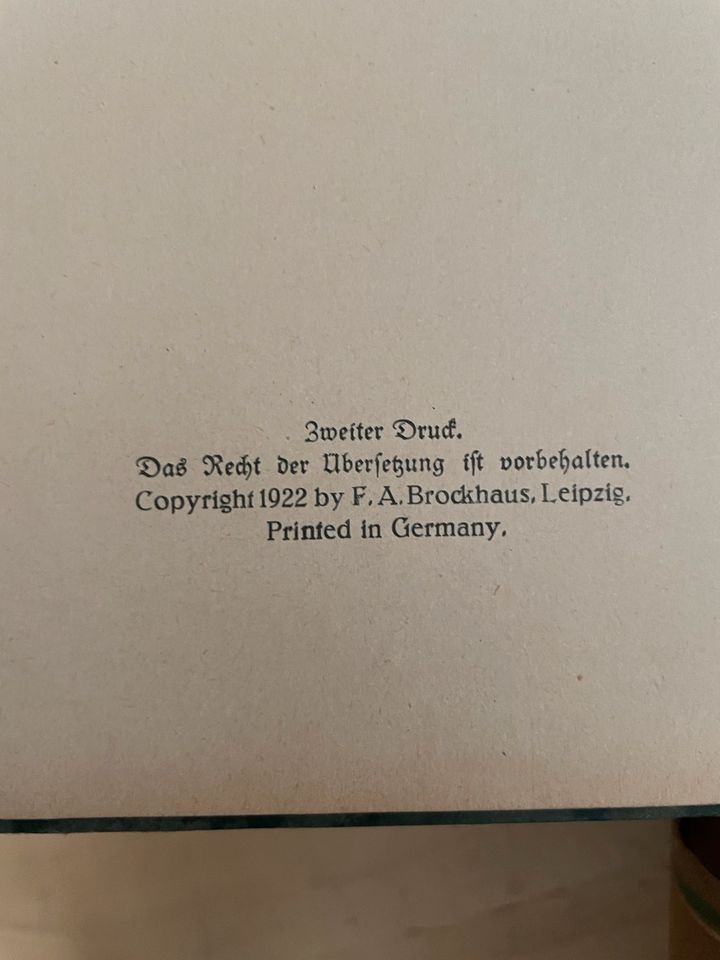 Brockhaus alle vier Bände rar 1921 in Bietigheim-Bissingen