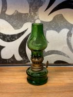 Vintage Miniatur Öllampe Glas Antik Smaragd Grün Niedersachsen - Auetal Vorschau