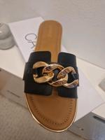 Catwalk Pantolette Schläppchen neu aktuell Kette gold Nordrhein-Westfalen - Bad Oeynhausen Vorschau