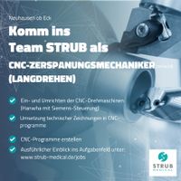 CNC-ZERSPANUNGSMECHANIKER (LANGDREHEN) (M|W|D) Baden-Württemberg - Neuhausen ob Eck Vorschau