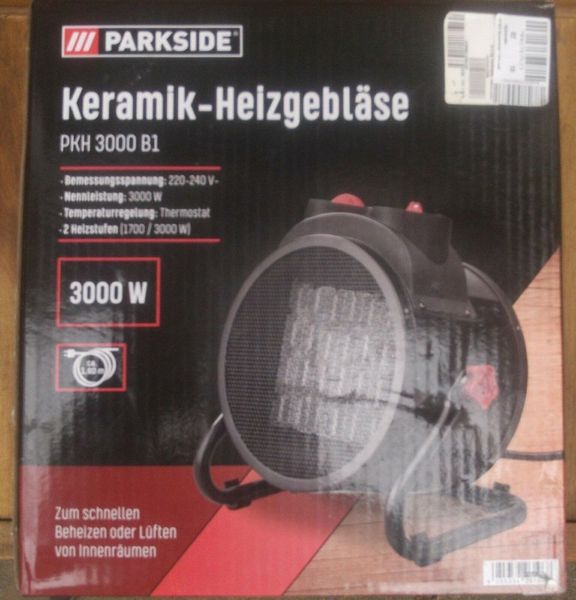 PARKSIDE® Keramik Heizgebläse »PKH 3000 B1/PKH 2500 B1«, 3000 W in Sachsen  - Bad Gottleuba-Berggießhübel | Heimwerken. Heimwerkerbedarf gebraucht  kaufen | eBay Kleinanzeigen ist jetzt Kleinanzeigen