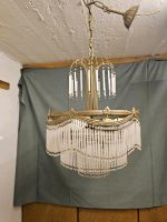 Stab-Hängelampe Opalstäbe Kronleuter Deckenlampe Lüster Vintage Nordrhein-Westfalen - Ibbenbüren Vorschau
