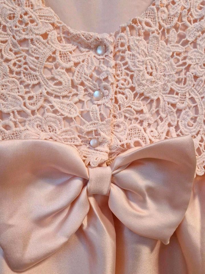H&M Mädchen Kleid Spitze gr. 122 Rosa Neu mit Etikett in Waldmohr