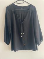 Neuwertige schwarze Chiffonbluse / Bluse von H&M , Größe M 38 Bayern - Herzogenaurach Vorschau