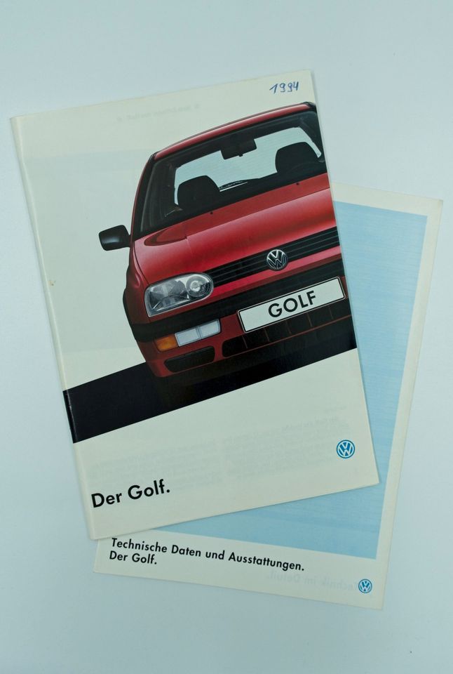 Prospekte Kataloge VW Golf III und VW Golf GTI in Wendelstein