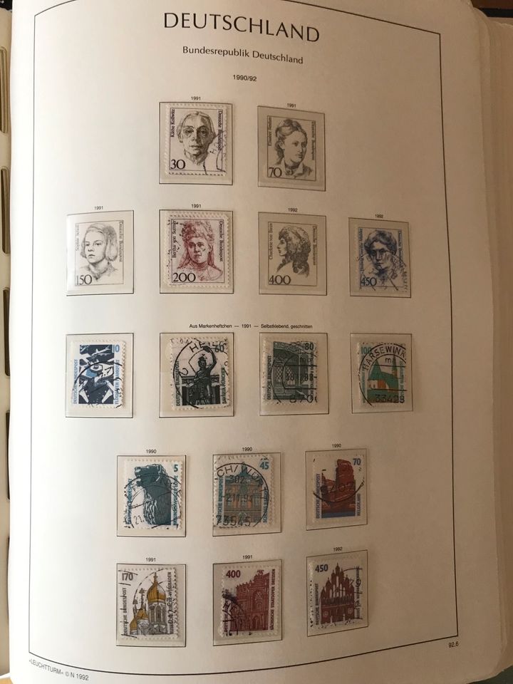 Leuchtturm Briefmarken gestempelt Deutschland 1981 - 2000 in Gütersloh