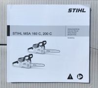 STIHL MSA 160 C 200 C Betriebsanleitung Gebrauchsanleitung Rheinland-Pfalz - Ransbach-Baumbach Vorschau