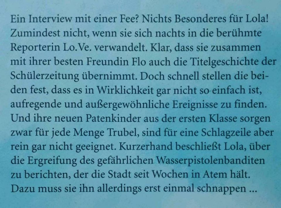 Lola Buch und Bild -macht Schlagzeilen, gebunden von Isabel Abedi in Villmar