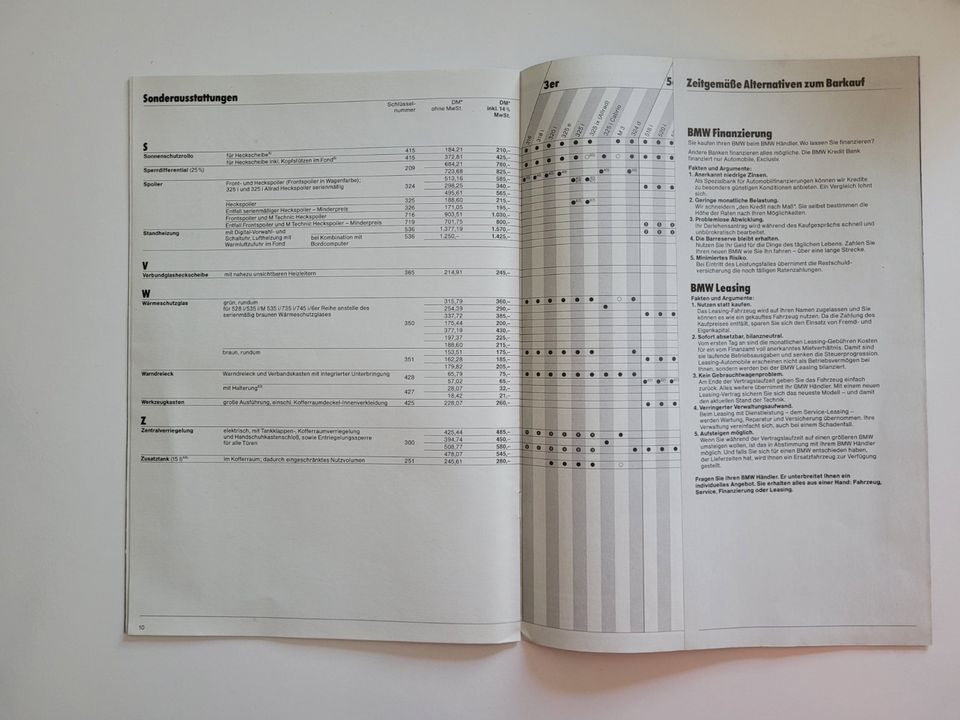 Produktinformationen "Prospekt/Broschüre BMW-Preise Stand 02.12.1 in Landau in der Pfalz