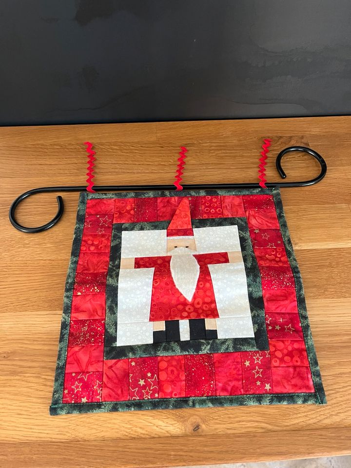 Patchwork Wandbild Nikolaus, Weihnachtsmann in Oldenburg