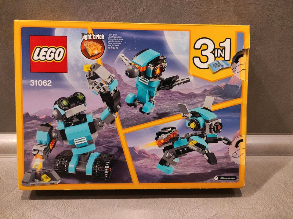 LEGO Creator 31062 Forschungsroboter 3 in 1 w. NEU in Wackersdorf