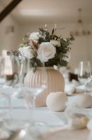 Hochzeitsdeko/Tischdeko Vasen und Teelichter blush aus Steingut Stuttgart - Weilimdorf Vorschau
