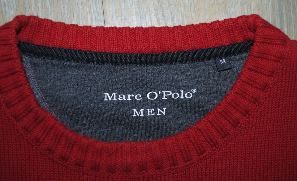 Marc O Polo Men Pullover Strick  Baumwolle Rot Gr.M in Neuss