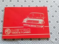 MG / Austin Metro 1300 & Turbo...Bedienungsanleitung / Wartung Nordrhein-Westfalen - Geldern Vorschau