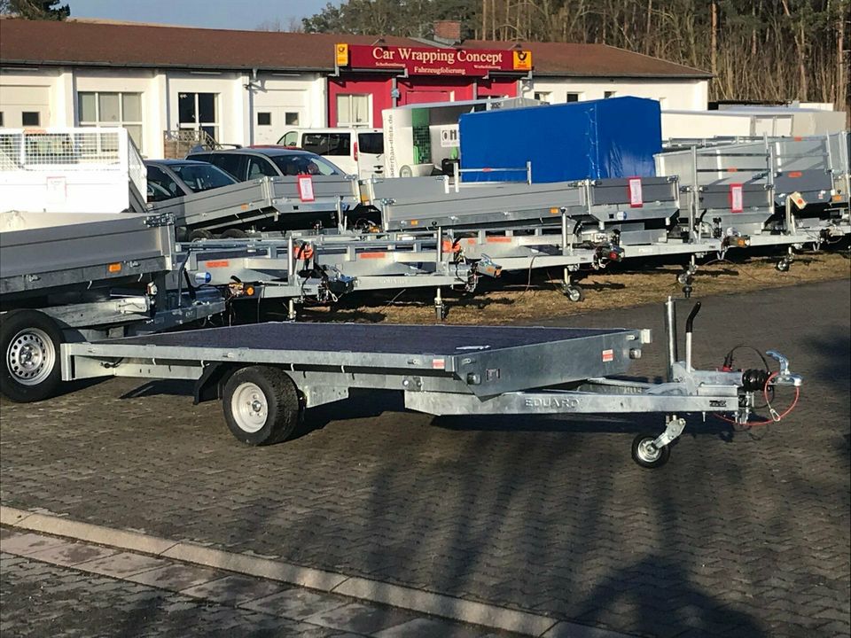 ⭐️ Eduard Auto Transporter 1500 kg 330x180  Rampen Winde 56 in Schöneiche bei Berlin