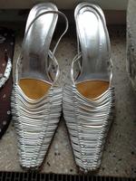 Leder Sandalen Maripe Made in Italy 40 1/2 Weiß -Silber Sachsen - Görlitz Vorschau