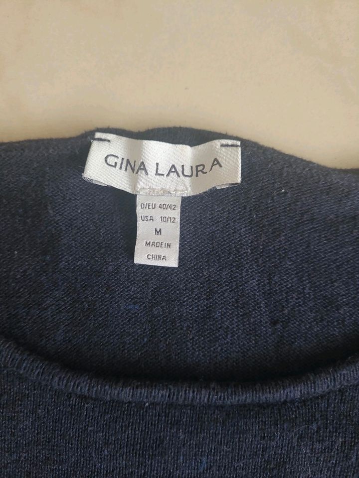 Pullover Gina Laura, Größe M, grün neu , dunkelblau getragen in Gronau (Westfalen)