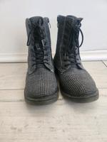 Dockers by Gerli Boots Schnürstiefel Karo 90er Grunge Bayern - Bruckberg bei Landshut Vorschau