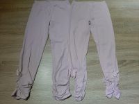 2 Leggings rosa mit Schmetterlingsapplikation Topolino Gr. 122 Brandenburg - Paulinenaue Vorschau