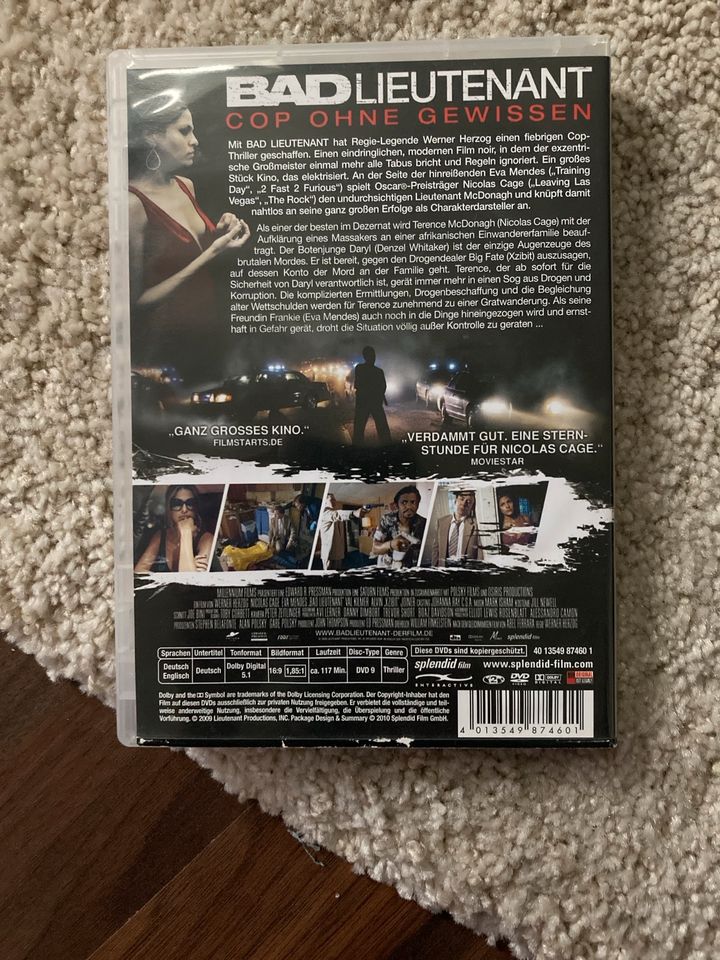 Bad Lieutenant Cop ohne Gewissen Film Video DVD Nicolas Cage Mend in Karben
