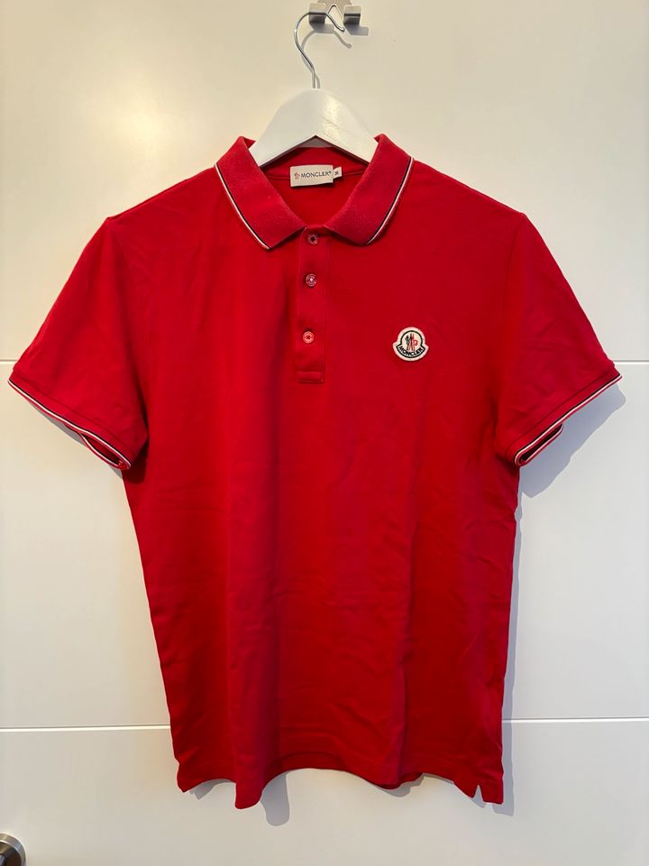 Moncler Polo Shirt rot Größe M in Weiterstadt