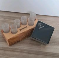 Jägermeister Echtholz Tablett + 6 x Shotgläser + Servietten Baden-Württemberg - Villingen-Schwenningen Vorschau