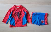 Spiderman Badehose + Badeshirt UV-Schutz Gr. 92 neu Nordrhein-Westfalen - Mönchengladbach Vorschau