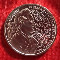 Münze BRD 10 DM 1999 F -Goethe Weimar Kulturstadt- 925er Silber G Bayern - Wassertrüdingen Vorschau