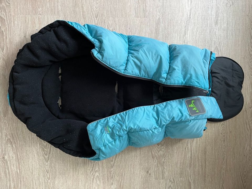 Fußsack Kinderwagen Odenwälder BabyNest Aqua türkis Dry function in Ratingen