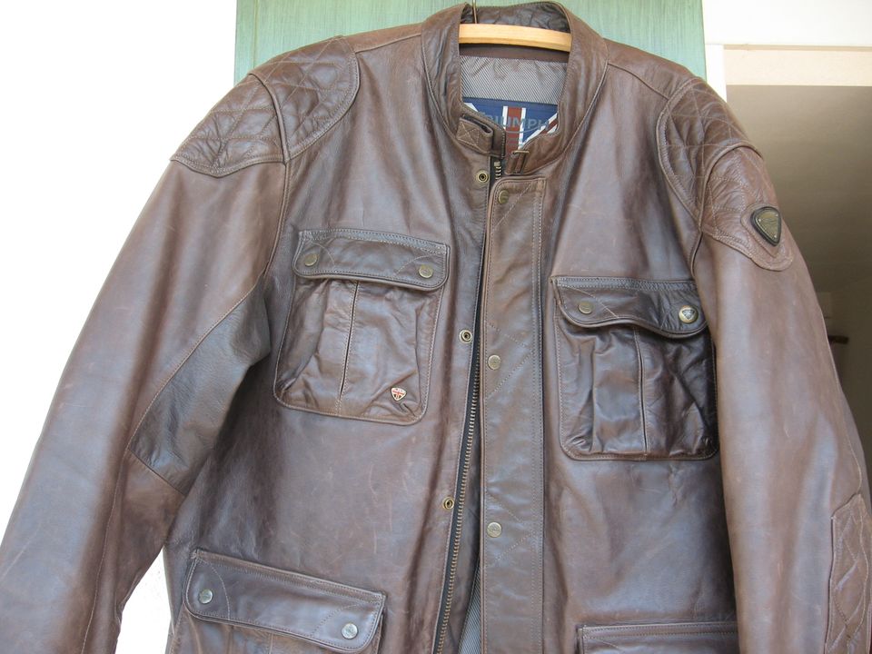 Lederjacke , Motorradjacke , Triumph original in Lenggries