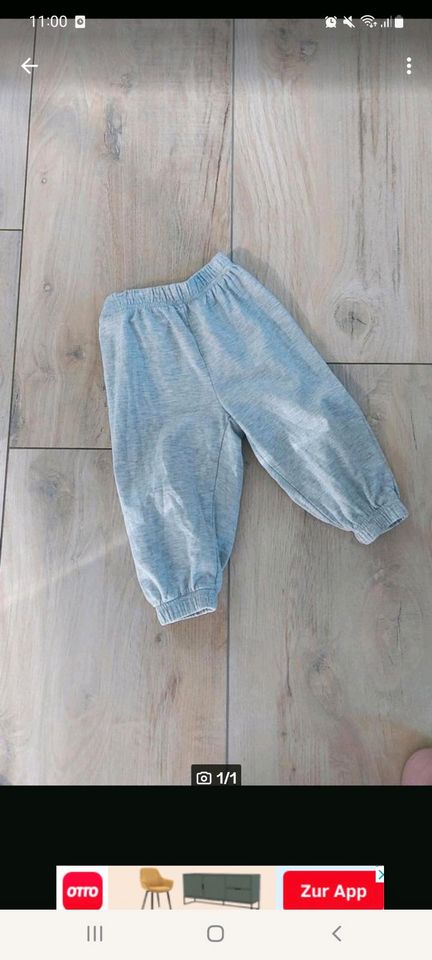 Jogginghose Kleinkind Bany Schlafanzug Hose Stoffhose 74/80 in Chemnitz