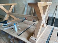 Tischbeine Tischgestell Kreuze Eiche Massivholz Holz Herzogtum Lauenburg - Köthel Vorschau