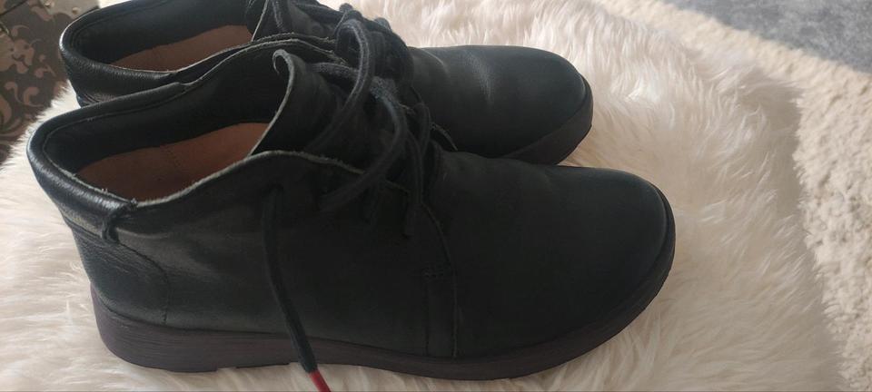 Think hochwertige bequeme Boots Ankle schwarz Leder 38,5 in Itzehoe