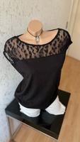 NEU❤ZERO❤Spitzen StrechT-Shirt Bluse Top Gr.M/L=38/40/42 Oberteil Köln - Porz Vorschau